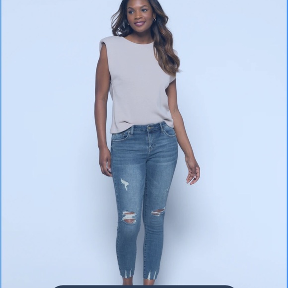 pistola Jeans Pistola Distressed Scissor Cut Hem Skinny Jean Poshmark